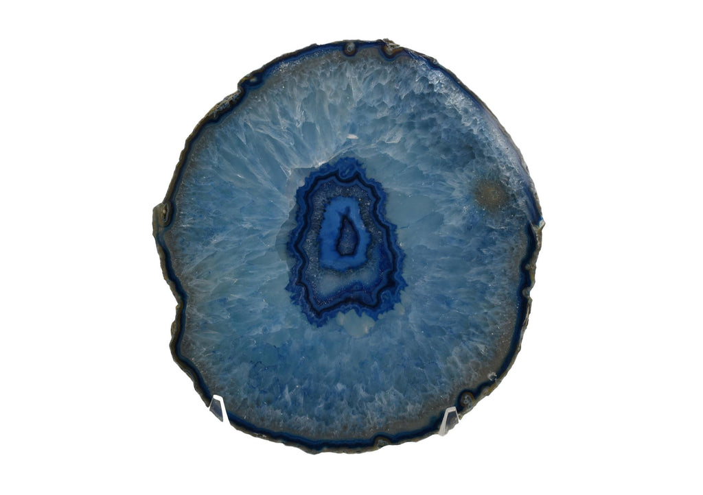3/4” Thick Agate Platter with Natural Trim 
